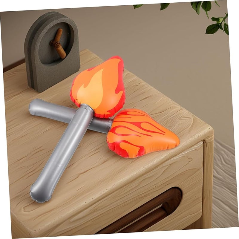 Kesyoo 2 Pack Inflatable Torch Props Red Cosplay Halloween Party Decoration Toy - Image 5